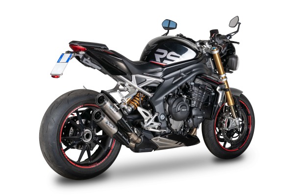 SPARK exhaust DOPPIO CARBON End Cap for Speed Triple 1200 RS/RR ('21-'24)